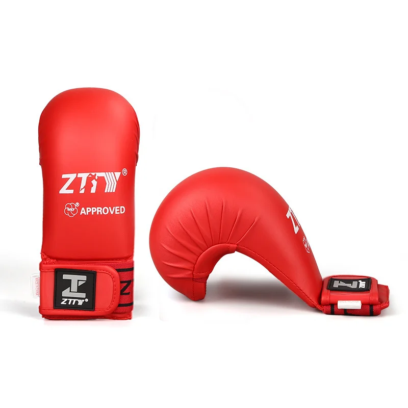 Guantes de boxeo ZTTY, guantes profesionales de Taekwondo y Karate, Kickboxing grueso, Muay Thai Sanda MMA, equipo de entrenamiento