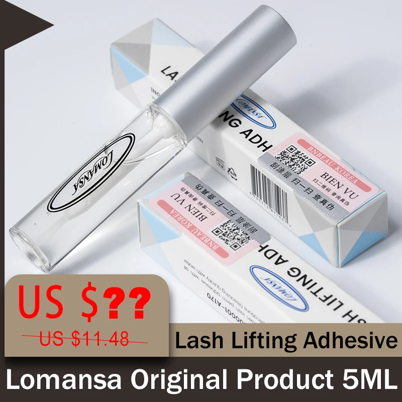 Korea Authentic 5ml Lash Lifting Grafting Lomansa Eyelash Lifting Glue klej do rzęs o niskiej stymulacji szybkoschnący klej do sztucznych rzęs