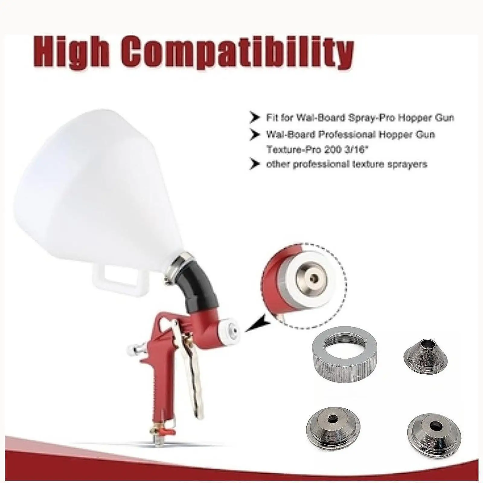 

Комплект распылителя с текстурой гипсокартона, компактный удобный распылитель, 3 форсунки для потолка, садовые стулья, велосипедная мебель для дома