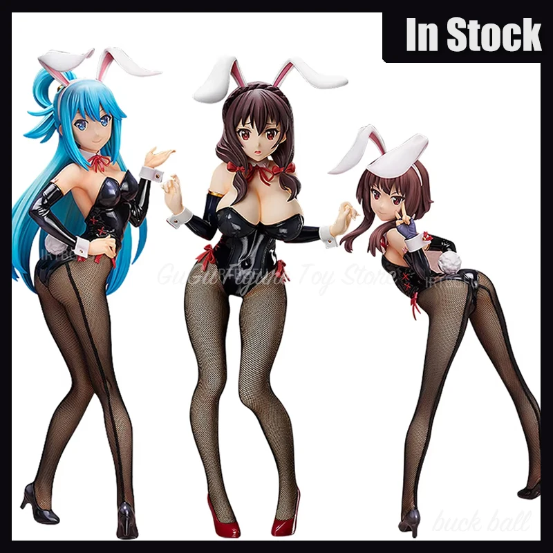 

35cm Darkness Megumin Aqua Figure KonoSuba God's Blessing on this Wonderful World Anime Figure Bunny Girl Statue Collection Gift