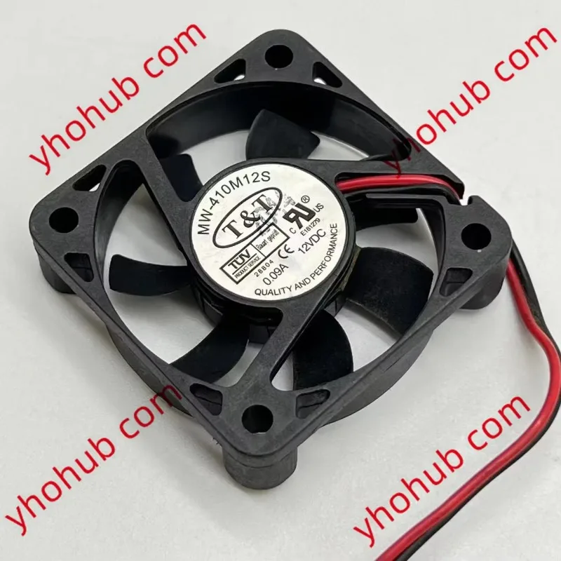 

MW-410M12S DC 12V 0.09A 2-Wire 40x40x10mm Cooling Fan