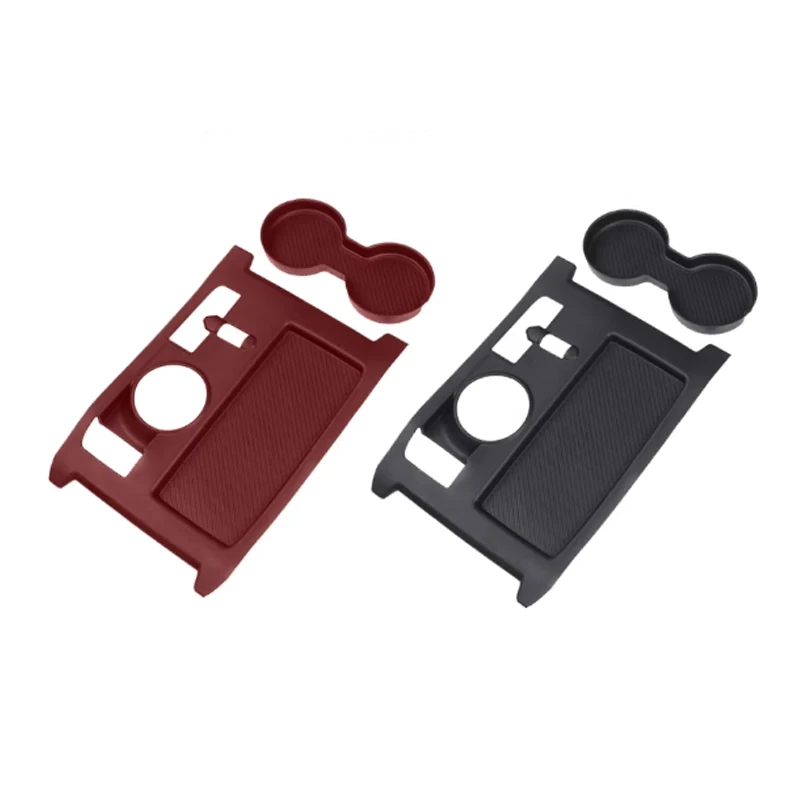 

For Ford Mondeo 2022-2025 Interior Modification Silicone Car Center Shifter Panel Guard Mat Protection Cup Holder Cover Mat