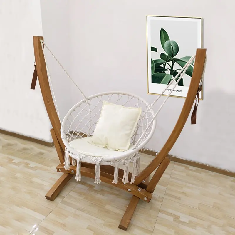 سلة معلقة كرسي داخلي غرفة نوم منزلية كسول سلة معلقة شرفة أرجوحة مهد كرسي