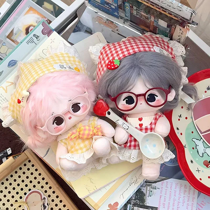 Vestiti per bambole da 10 cm Adorabile gilet e gonna in cotone con stelle marine, simpatico costume da compagno di giochi, accessori giocattolo intercambiabili per bambole