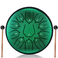 Hluru Steel Tongue Drum 6 Inch 11 Notes Tank Drum D5 Glucophone Gift for Kids Handpan Meditation Yoga
