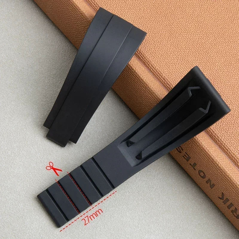 ل رولكس حزام أعماق البحار ساكن السماء ساكن حزام الساعات أضعاف مشبك الوصول 20 مللي متر المطاط الناعم مع نهاية منحنية لين