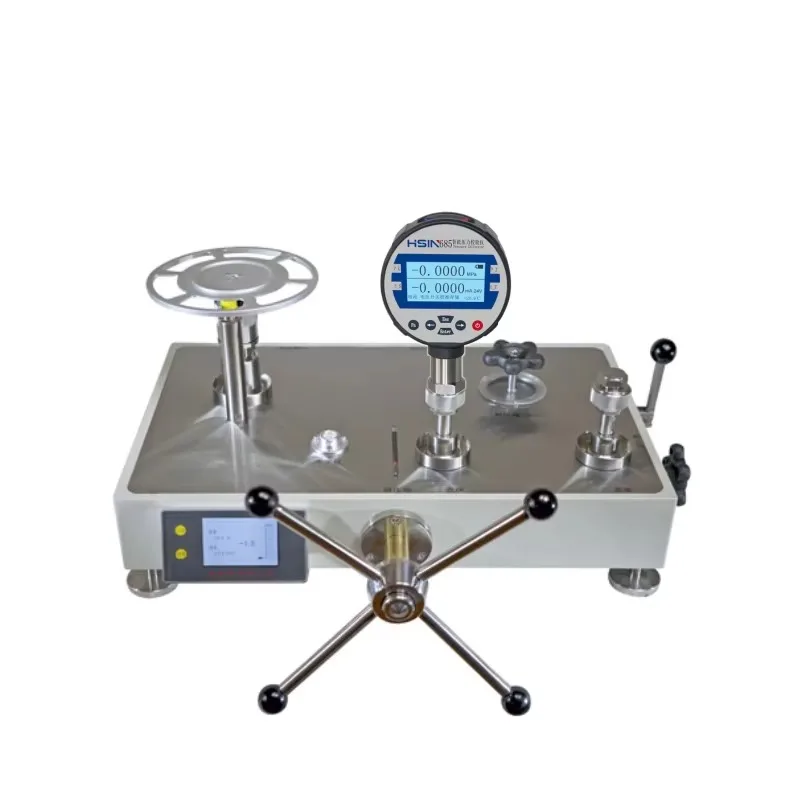 Kalibrator Tekanan Piston Hidrolik Digital Presisi Tinggi 0,02% Penguji Kalibrasi Pengukur Tekanan Komparator 60bar