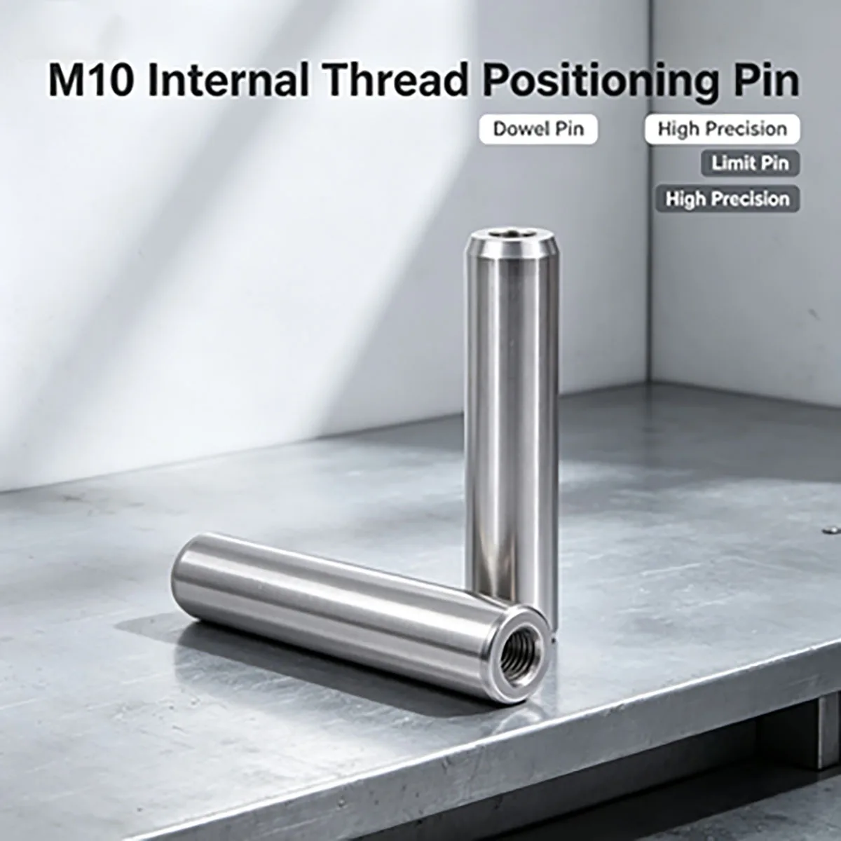 Internal Thread M10 Cylindrical Locating Pin, Fixed Limit Dowel Pin for Equipment Assembly