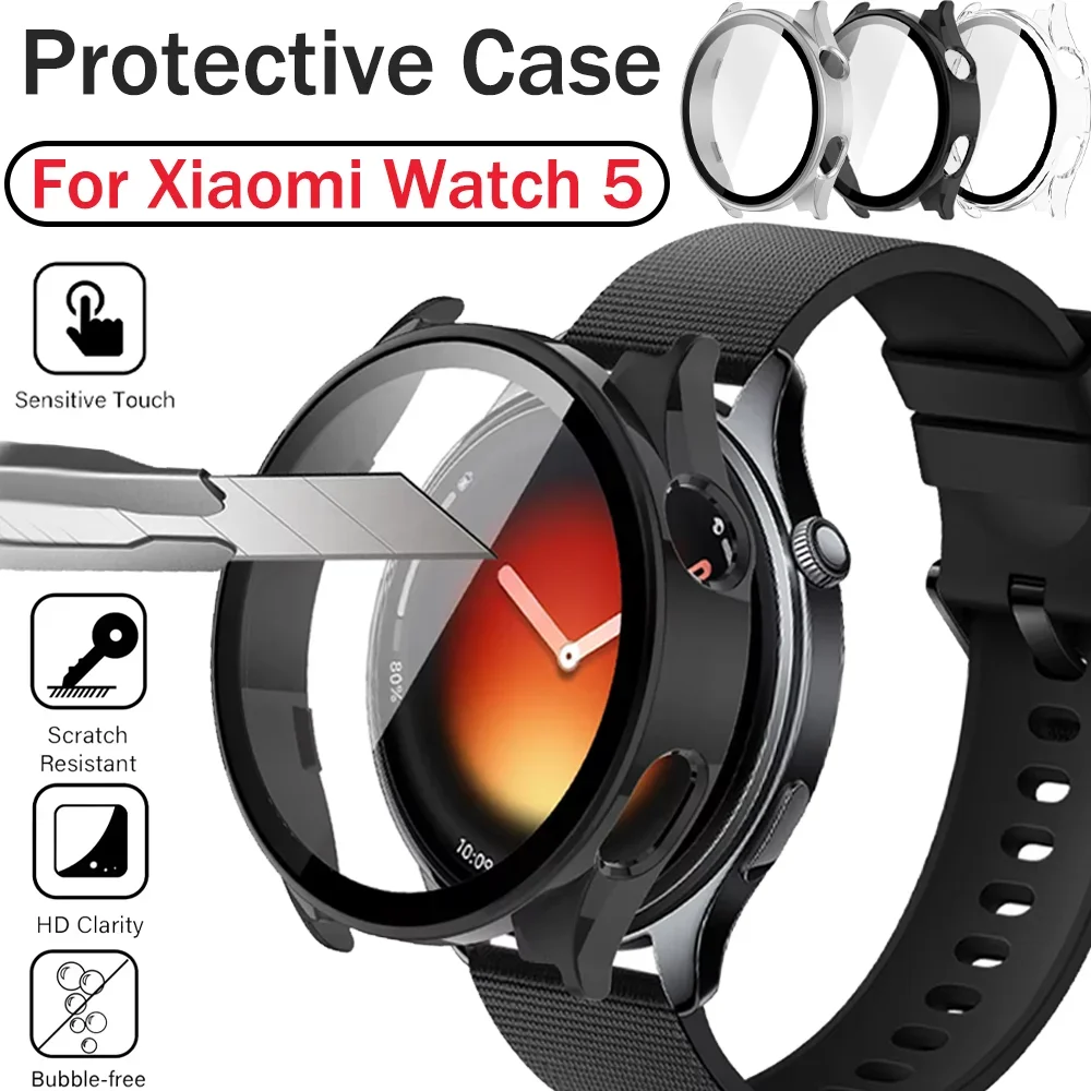 Suitable for Xiaomi Watch 5 Shell Cover Hard Plastic Protective Shel Sheath Smart Watch Protective Xiaomi Watch 5 Sleeve Parts