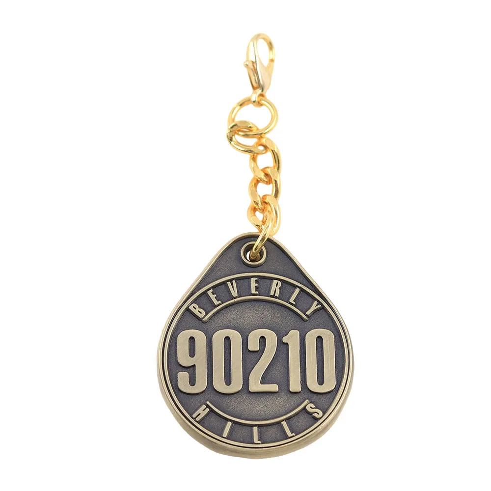 Beverly Hills 90210 Retro Keychain Classic Tv Series-Themed Enamel Keyring Nostalgic Jewelry Gift For Fans