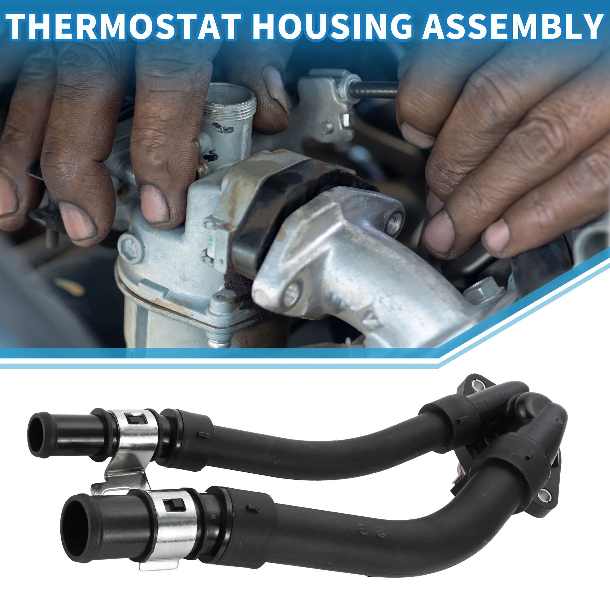 

Корпус термостата охлаждающей жидкости двигателя X Autohaux в сборе для Mercedes Benz для Smart Fortwo