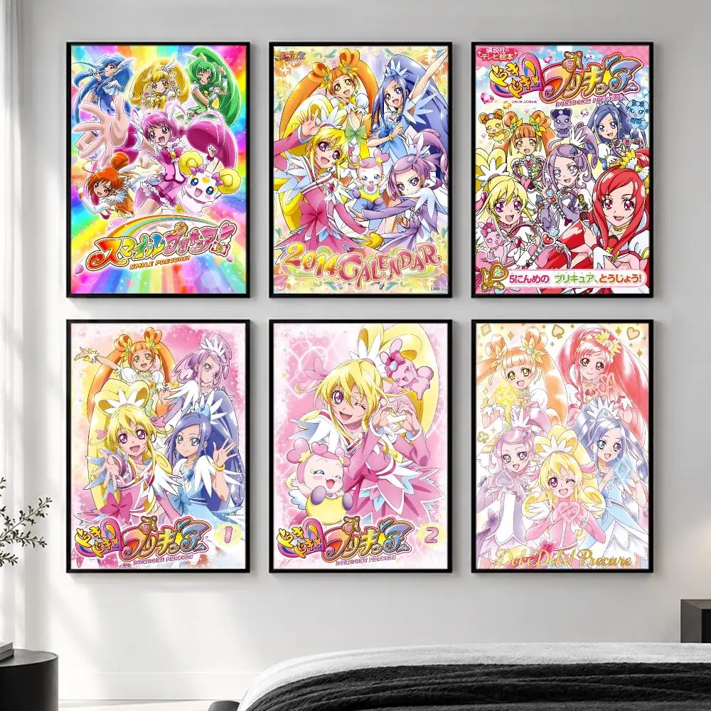 anime DokiDoki! PreCure Poster  HD Poster Simple Home Decoration Suitable for Living Room Bedroom Corridor Gift Giving
