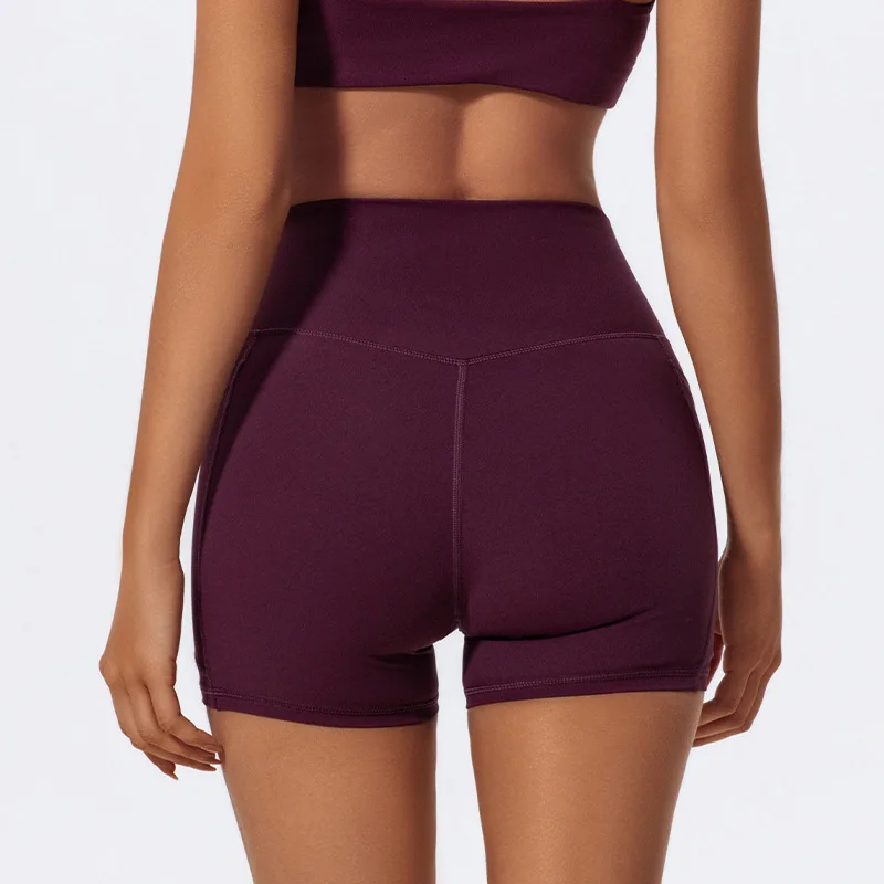 LezyanXR โยคะกางเกงขายาว Quad กางเกง Moisture Wicking Quick Drying Breathable ฟิตเนสกีฬาออกกําลังกายเสื้อผ้ากางเกงขาสั้นสําหรับสตรี