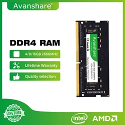 Avanshare-ramメモリ,ddr3, ddr4, ddr5, sodimm, 4gb, 8gb, 16gb, 32gb, 1333, 1600, 2400, 2666, 3200, 5600mhz, pc5 pc4、pc3l、pc3