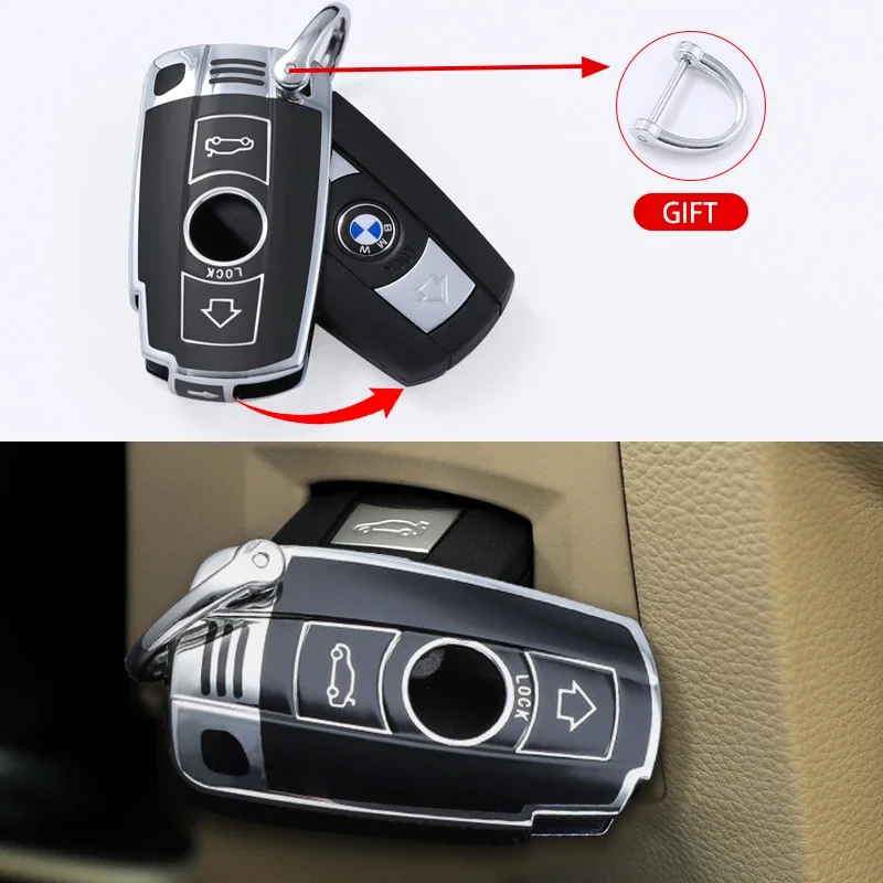 New TPU Car Remote Key Case Cover Fob For BMW E60 E61 E70 E81 E87 E90 E91 E92 X1 X5 X3 1 3 5 6 Series Z4 Protected Accessories