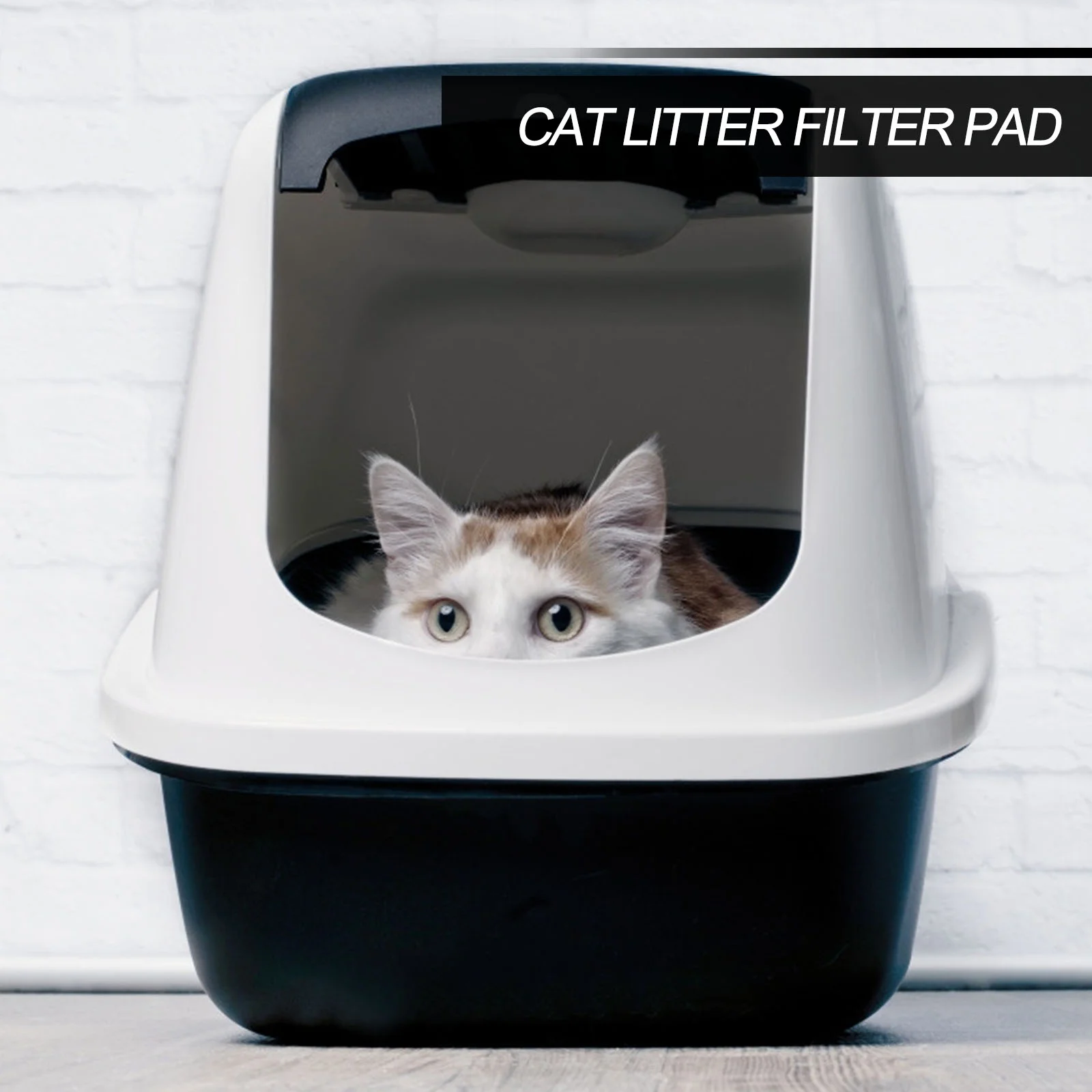 24pcs Activated Carbon Cat Litter Filter Mat Eliminate Odor Keep Air Fresh and Clean for Your Feline Friend