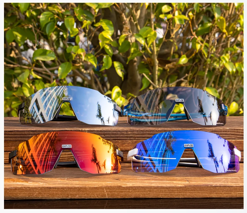 KAPVOE Photochrome Fahrradbrille, Outdoor-Sonnenbrille für Radfahrer, Sportbrille für Herren, MTB-Radbrille, Sonnenbrille für Damen, Rennradbrille. – Detail 13