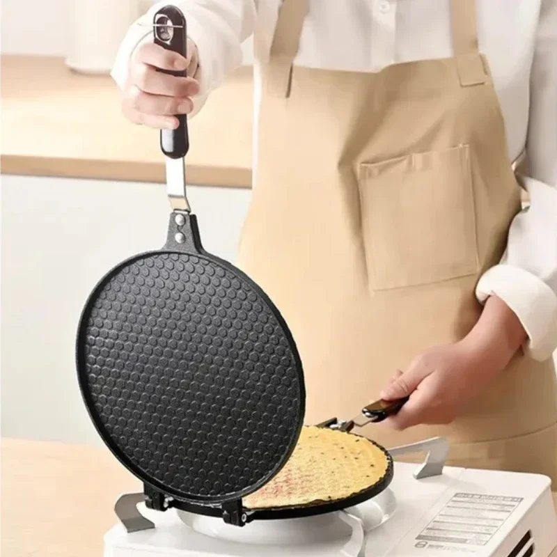 

Egg Roll Machine, double-sided, crispy roll pot, household baking tool for gas stove use, unique breakfast maker