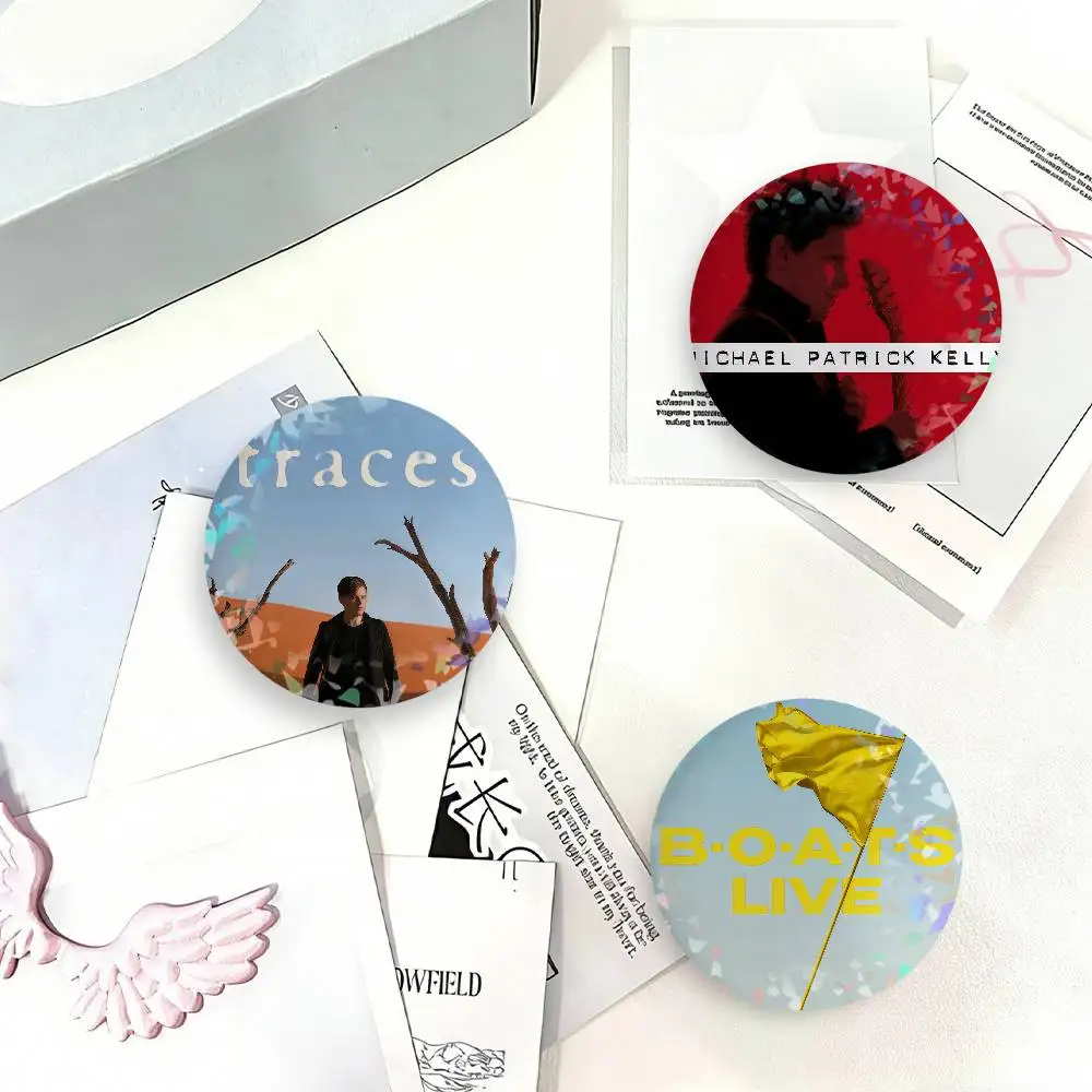 Singer Michael Patrick Kelly Traces Laser Badge Clothes Backpacks Hats Accessories Gifts For Children Friends Fans Collectibles