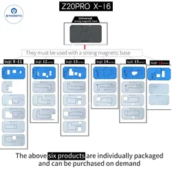 MJ Mijing Z20 PRO Strato intermedio BGA Reballing Stencil Piattaforma Apparecchio per iPhone X-16 Pro Max Riparazione saldatura scheda madre