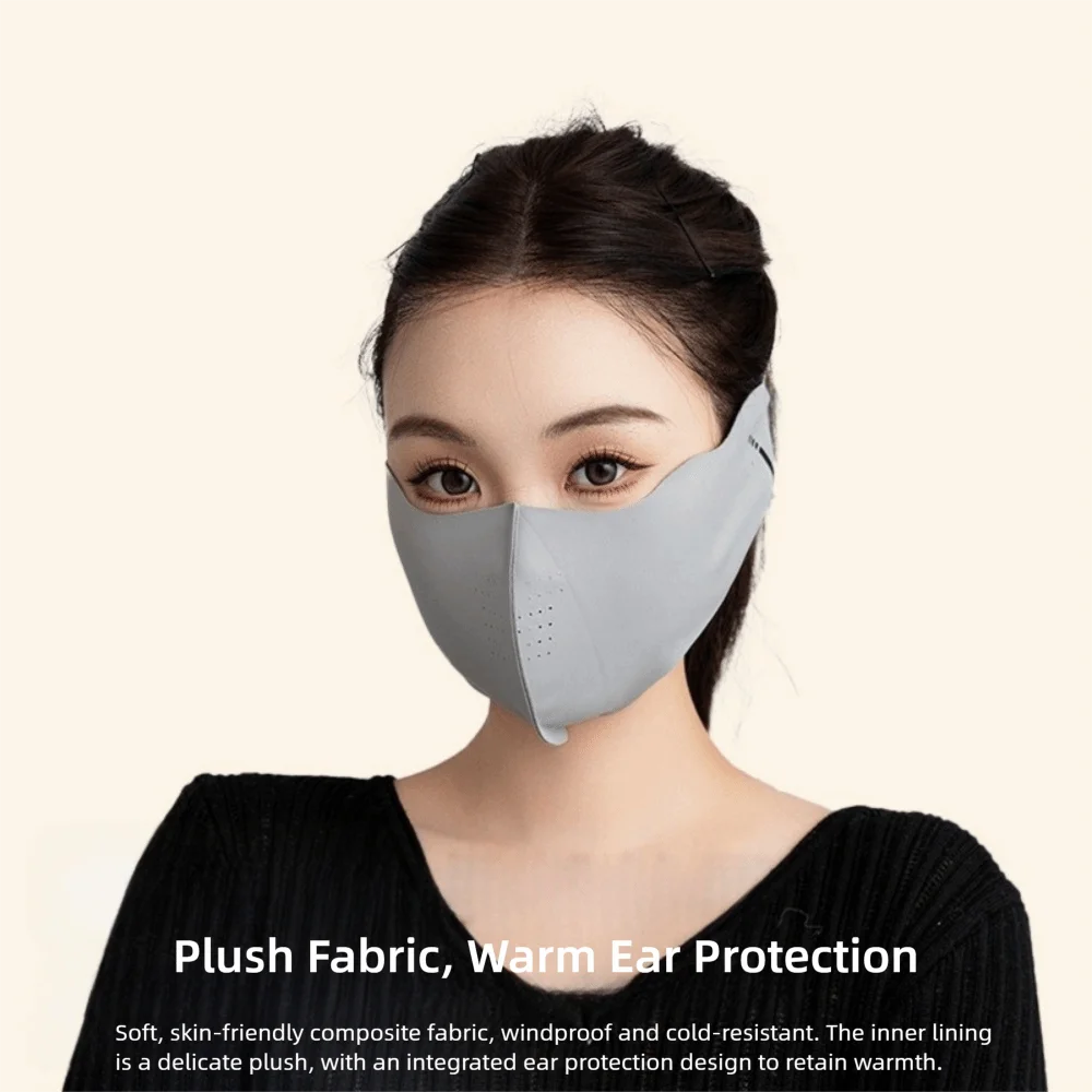 Outdoor Herbst Winter Warme Gesichtsmaske Verdickte winddichte Zwei-in-Eins-Ohrenschützer Atmungsaktive 3D-Fahrradmaske Gehörschutz