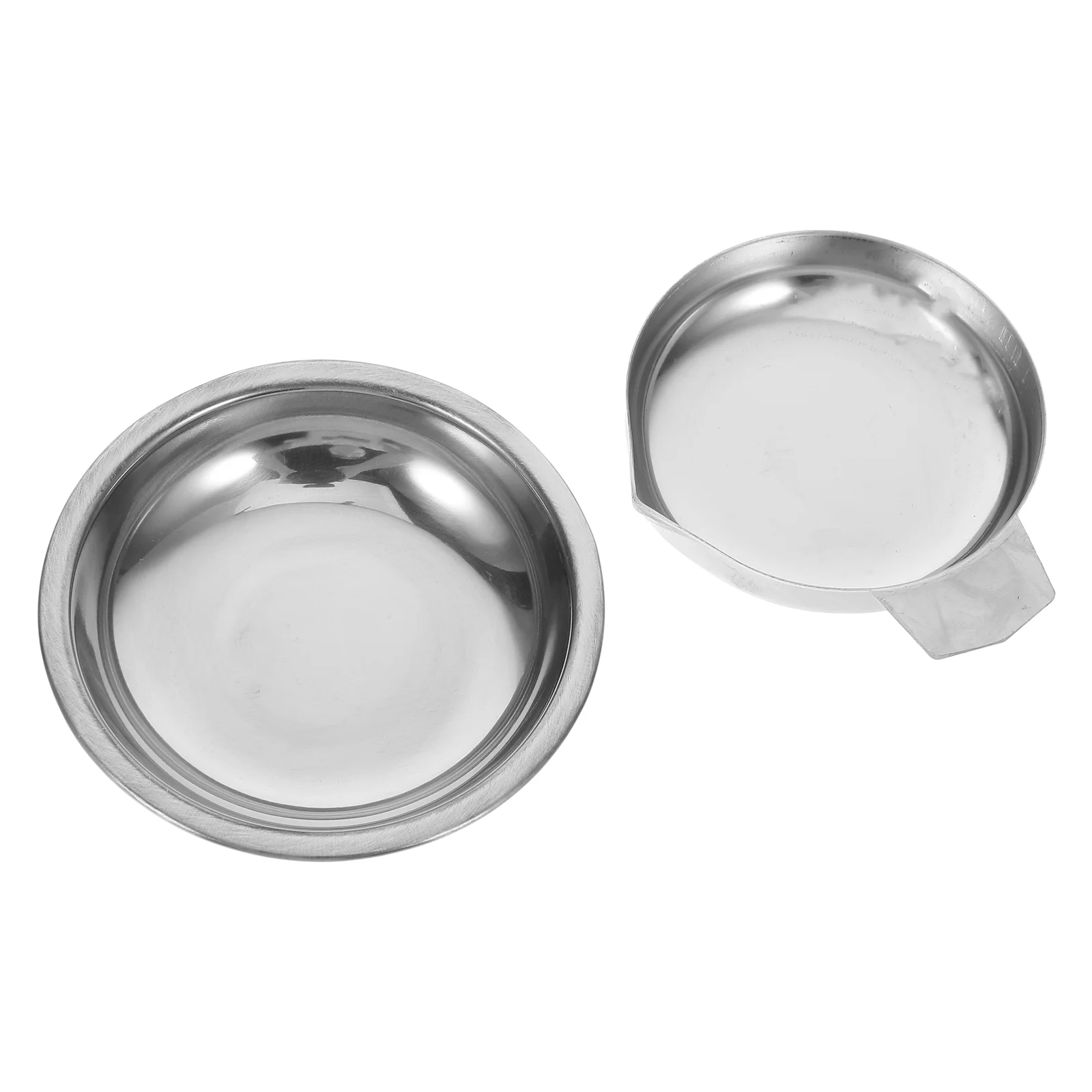 

2pcs Stainless Steel Weighing Pans Digital Scale Jewelry Trays Measuring Tool Gemstones Precision Weighting Pan