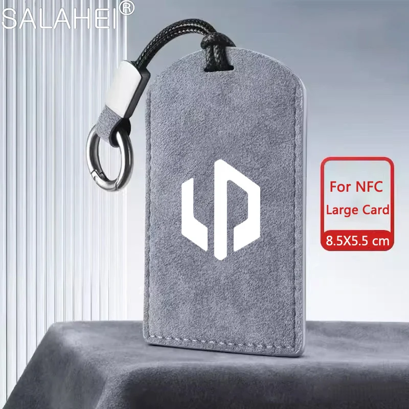 Leather Car NFC Card Remote Key Cover Fob Case Protector Holder Shell For Leapmotor C10 2024 Auto Keyless Kychain Accessories