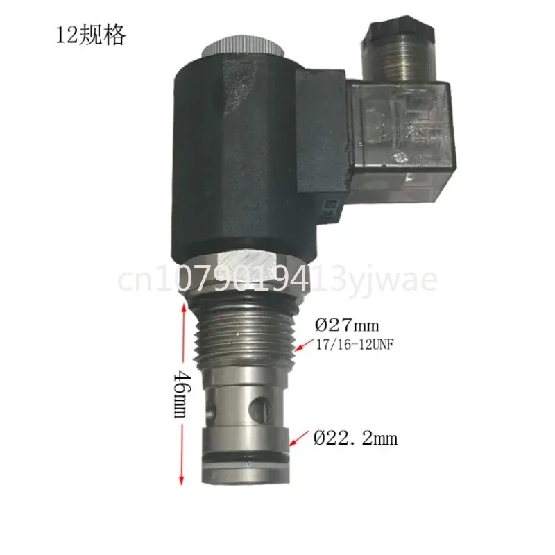 Hydraulic Solenoid DHF12-222 Two-Way Electric Pressure Retaining Check Dc24v Electromagnetic Spherical Valve