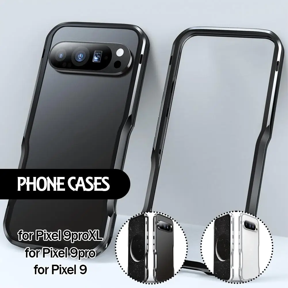 For Google Pixel9 Locking Screw Metal Bezel Case Protective Sharp Pixel9 Edge Cover F9E1