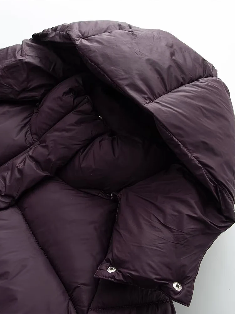 Europäischer und amerikanischer Stil 2025, Winter, neue Damenbekleidung, Modetrend, vielseitiger, abnehmbarer Baumwollmantel mit Kapuze