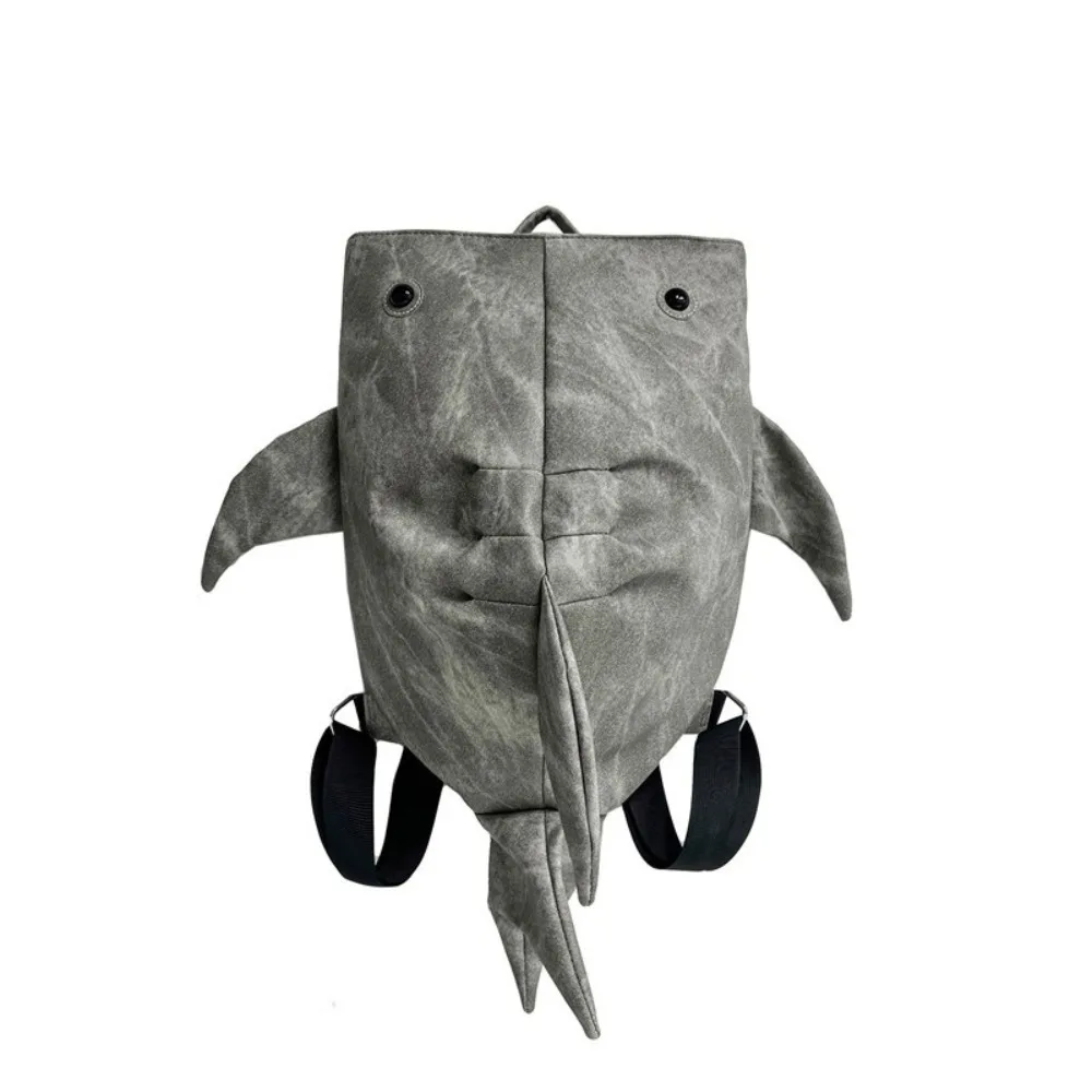 

New Large Capacity Animal Whale Shark Shape Backpack Cloth Oxford Trendy College Backpack Cool Student School Bags