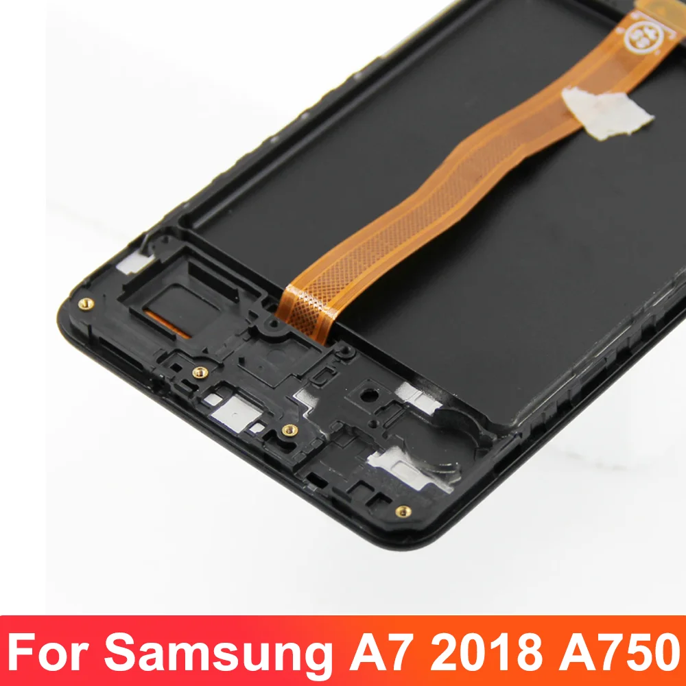 100% Test A750 lcd For Samsung A7 2018 SM-A750F A750FN A750G A750F LCD Display Touch Screen Digitizer Assembly Replace