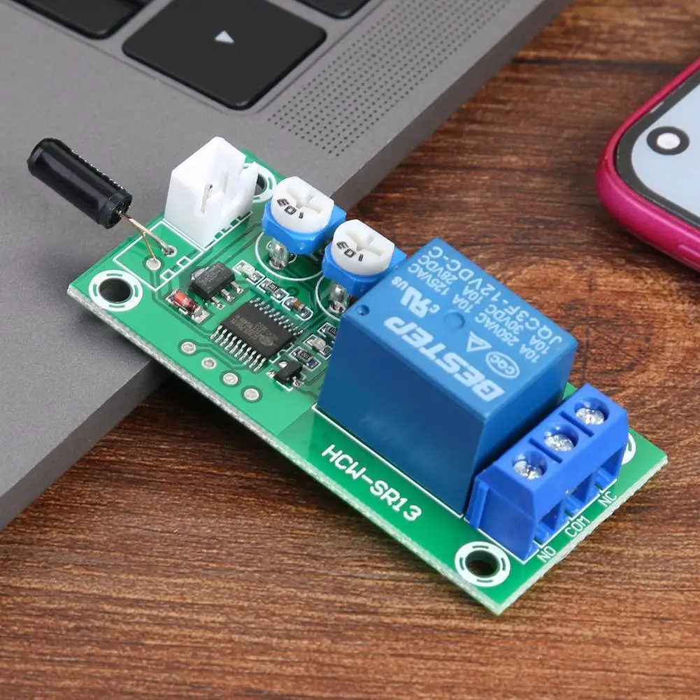 Closed Module Alarm Triggered Vibration Delay Time Relay Switch Module Vibration Trigger Sensor Board