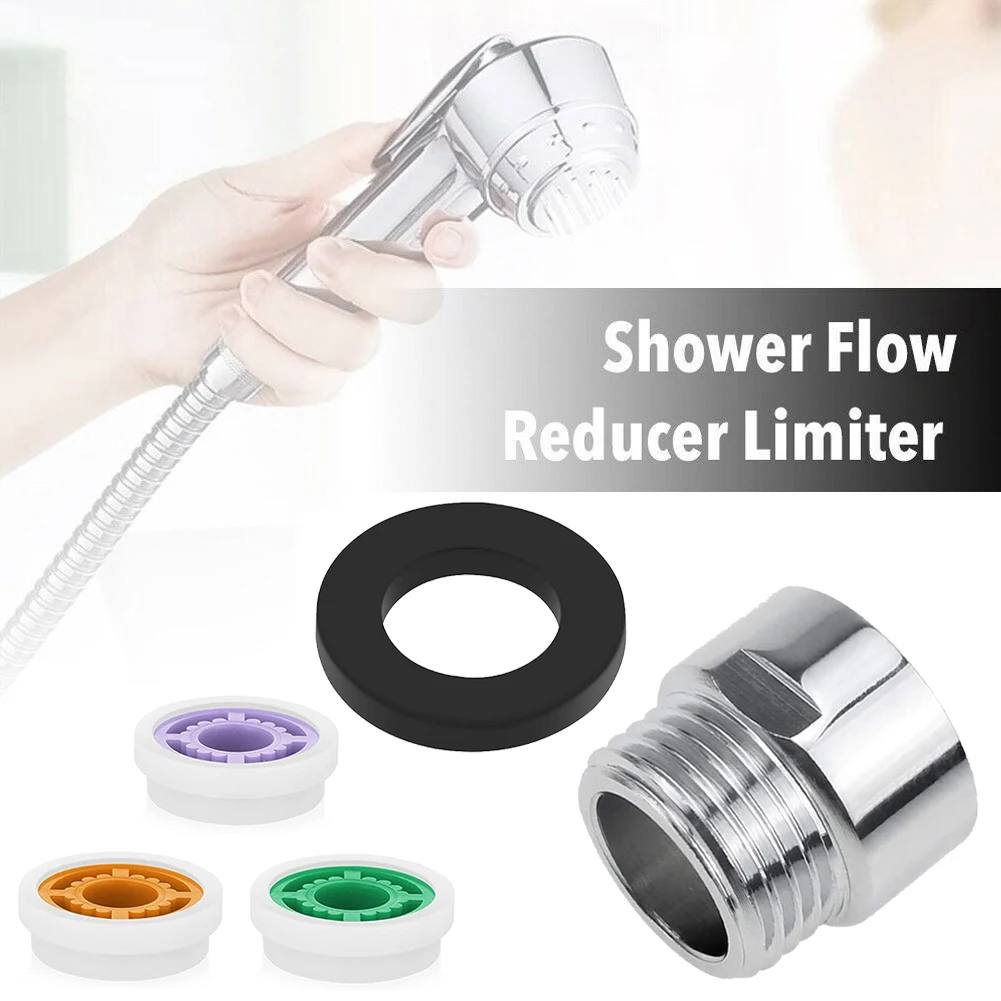 Shower Adapter Water Saving Cores Hose Restrictor Limiter Regulator Replacement Shower Water Saving 1/2 Inch Thread