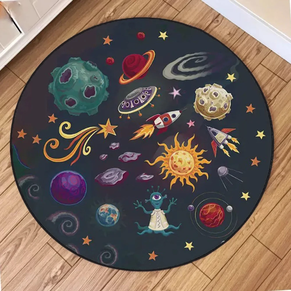 Alfombra redonda espacial para - Kids Education Room reseña y precio