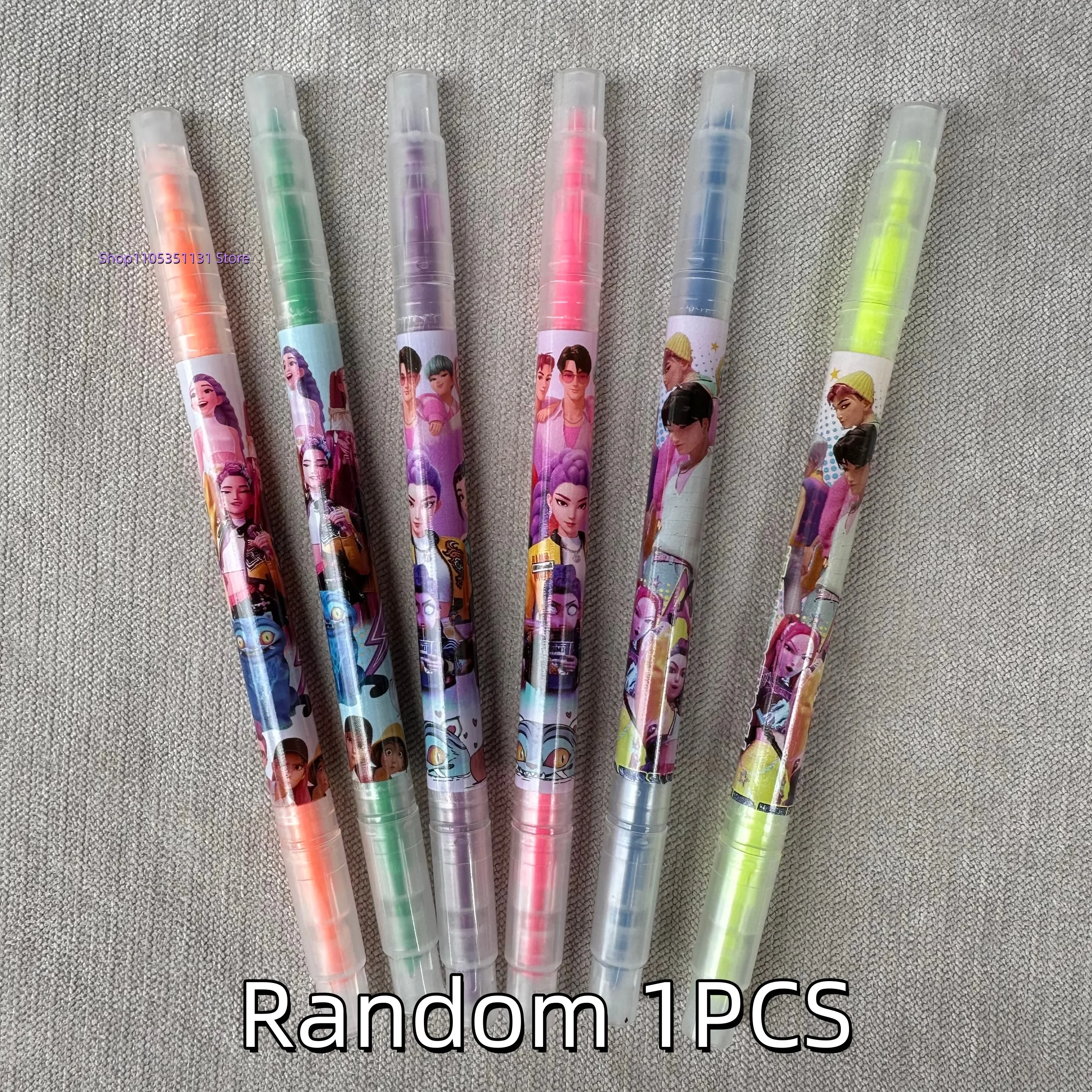 Anime Meisjes Lumi Mila Zoi Witch Hunter Fluorescerende Pen Cartoon Dubbelkoppige Markeerpen Cadeau Hoge Kwaliteit Studenten Schrijfwaren