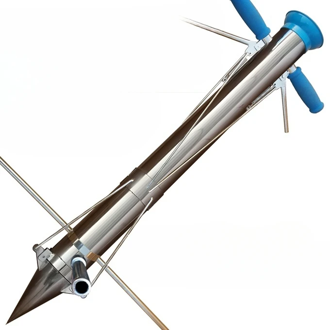 

New Rapid Seeder Stainless Steel Hand Planter Seedling Transplanting Device Seeder for Vegetable Planting Garden Manual