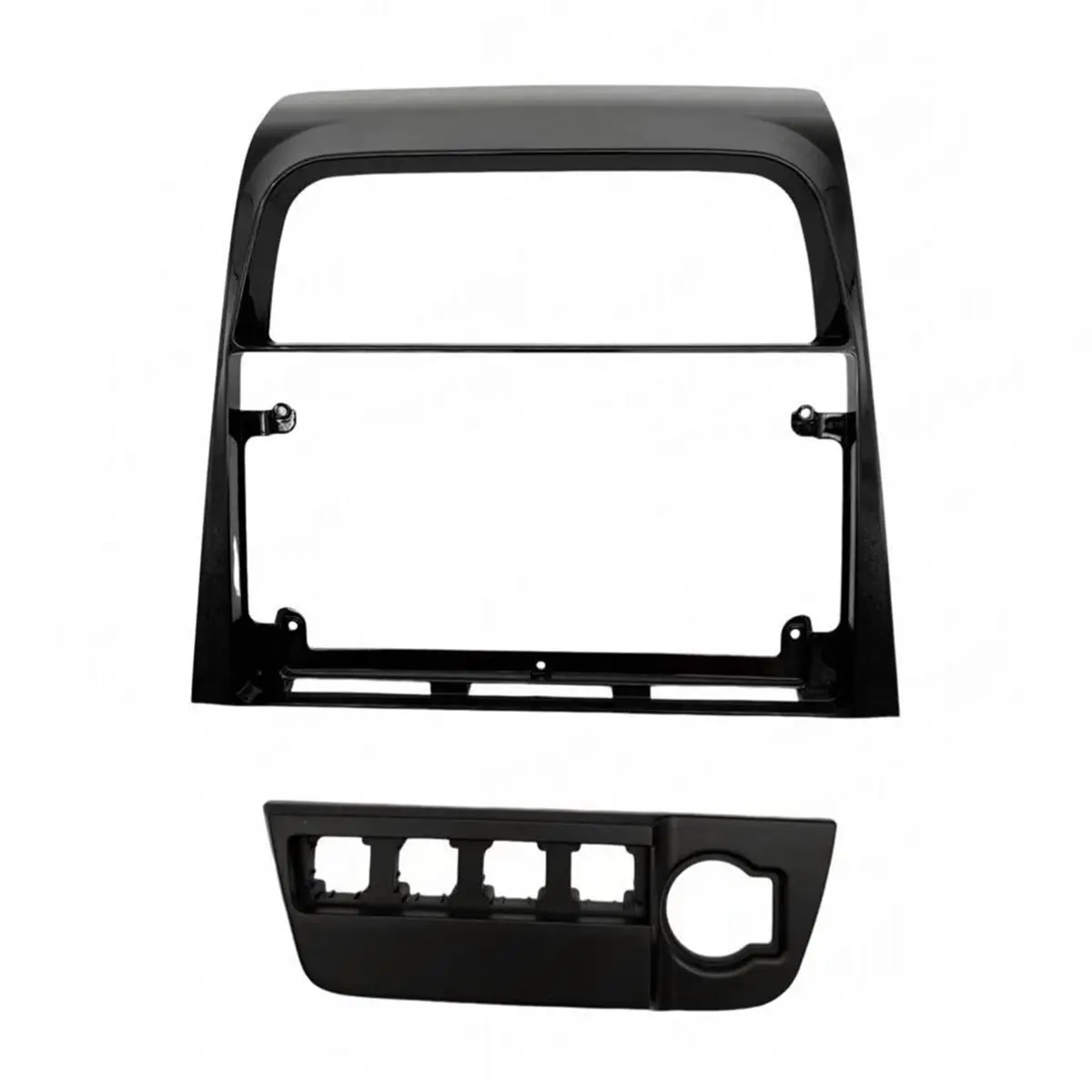 A67F 9inch Frame Audio Fitting Adaptor Dash Trim Kits Double Din Radio Player Facia Panel for VW Golf G6/Voyage/Saveiro 08-12
