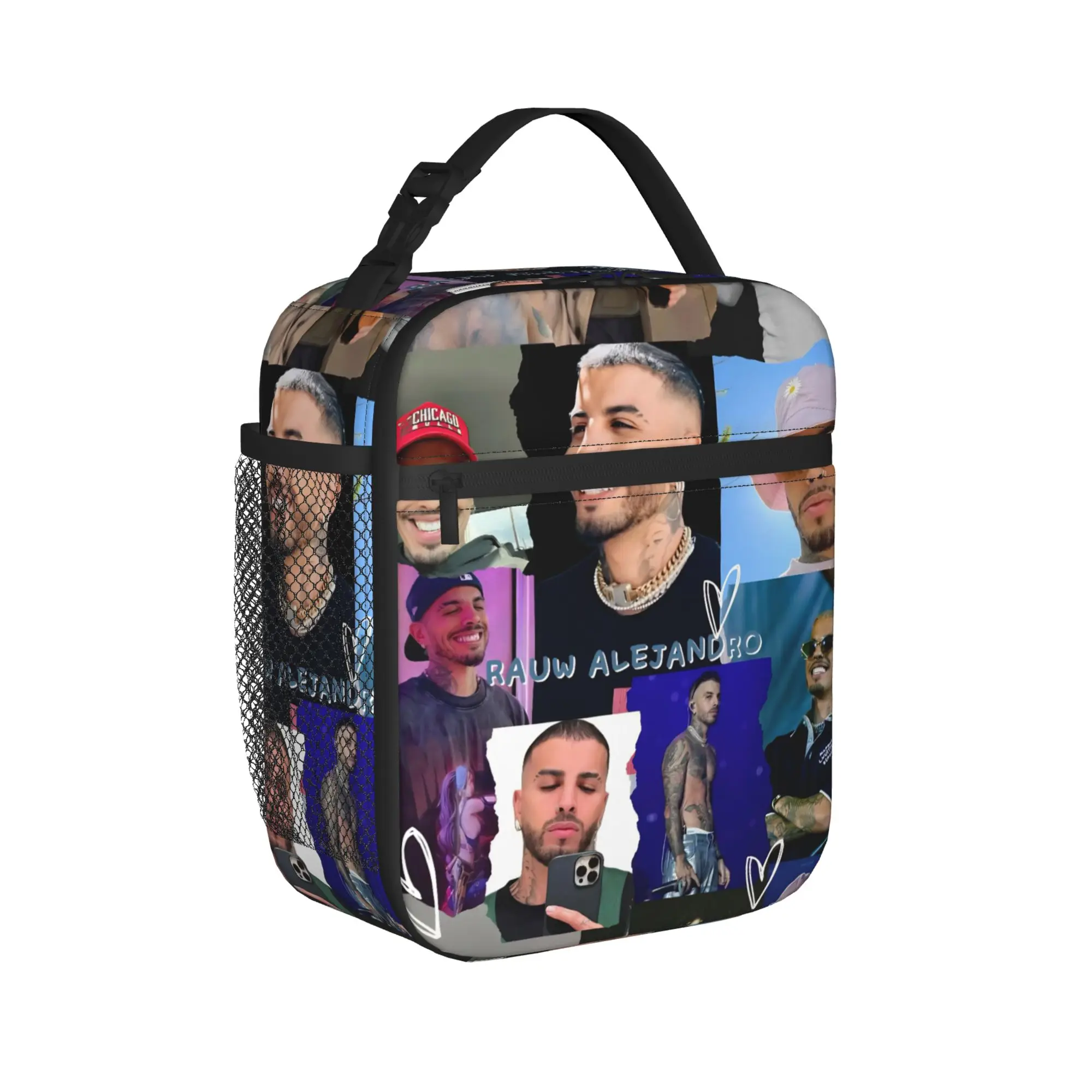 Rauw Alejandro Singer Rapper Accessories Insulated Lunch Bag For Picnic  Food Container Reusable Cooler Thermal Lunch Boxes