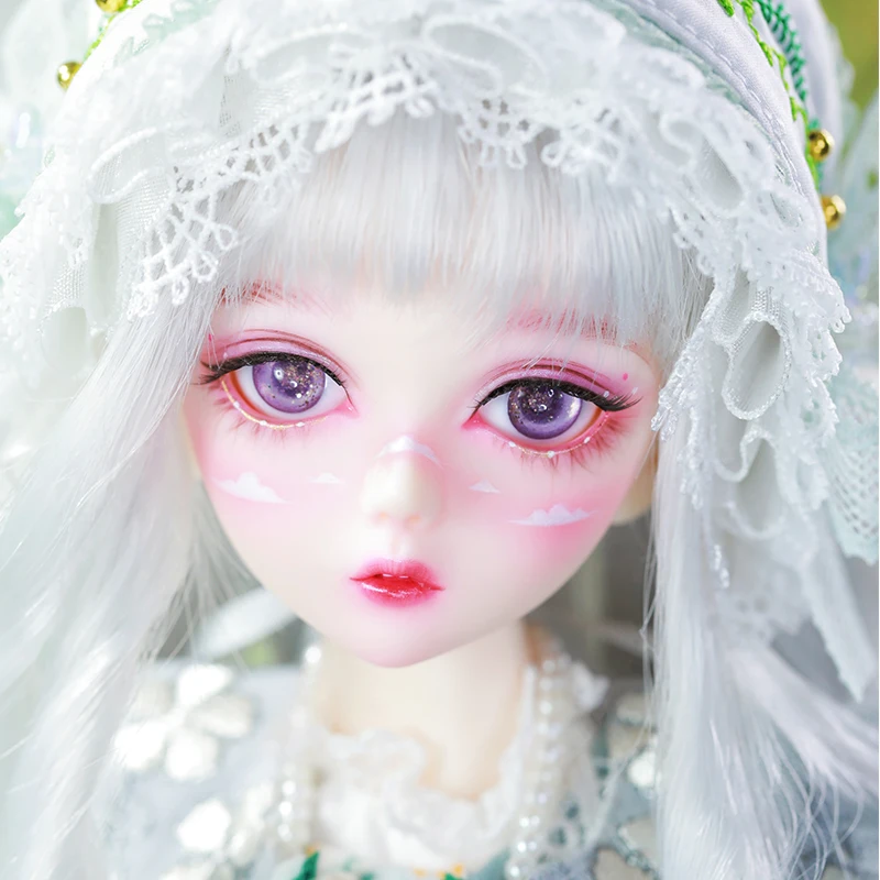 

Spring Design Vivian BJD 1/4 Girls Shuga Fairy Green Fullset Hand Made Face Makeup Resin Material Artist Dolls