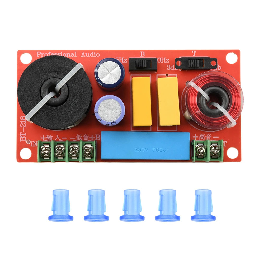 150W HiFi Bookshelf Speaker Crossover Adjustable 2-Way High Low Frequency Divider Filter For DIY Speaker Modification