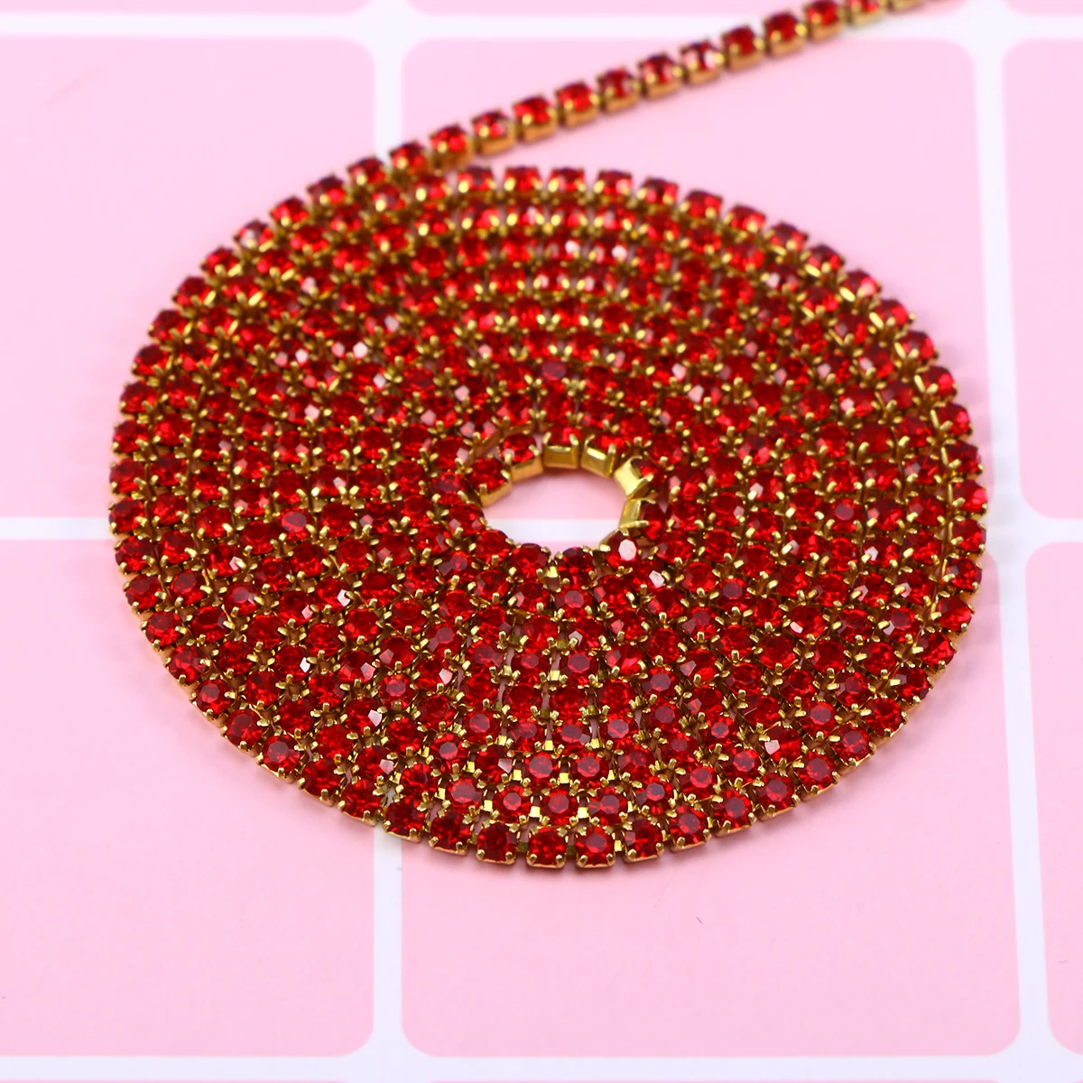 

10 M Rhinestones for Crafts Claw Crystals Jewelry Making Chain Bedazzle Apparel