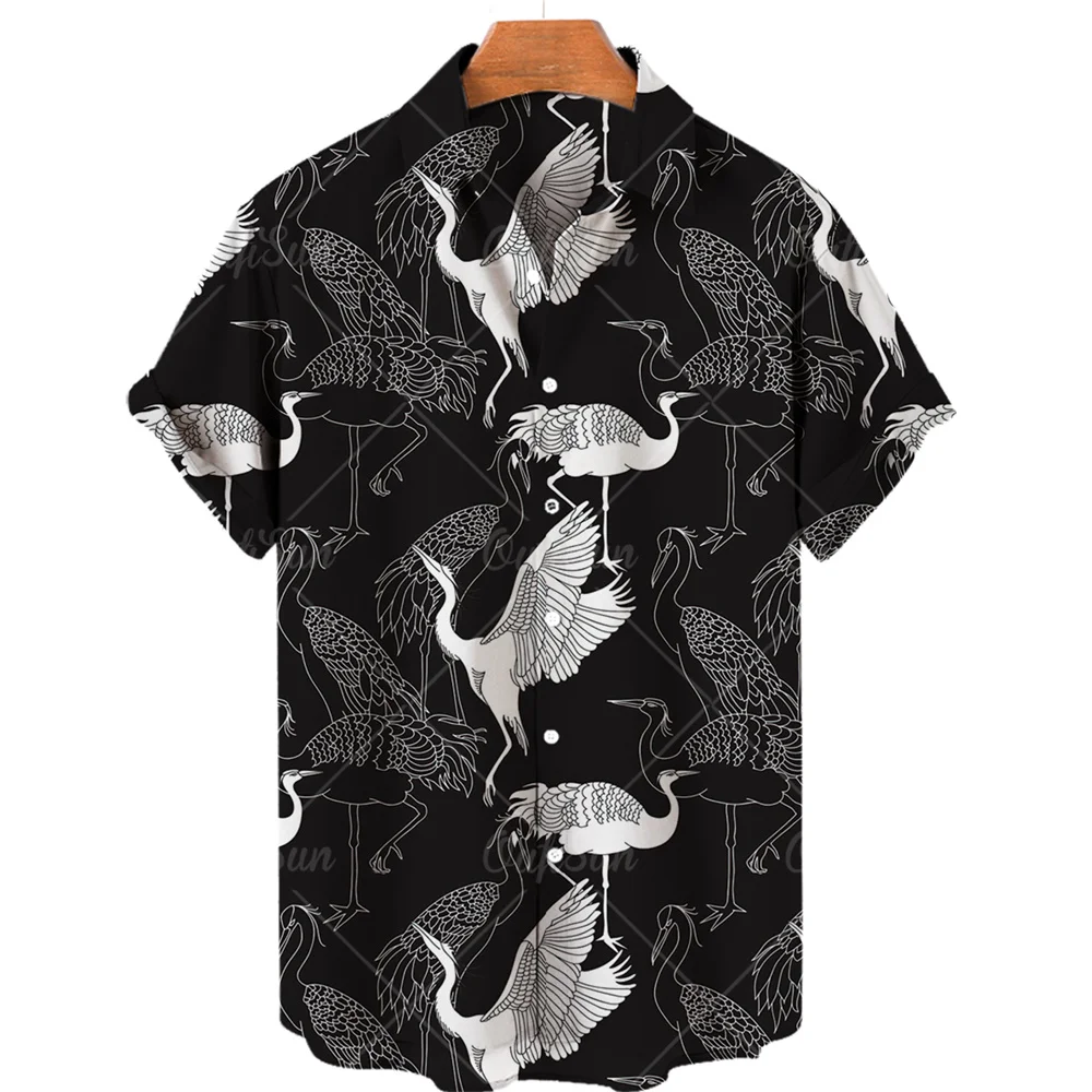 

Men Retro Shirt Leisure Printed Cotton Floral Casual Dress Oversized Hawaiian Imported Clothing Arrivals Hipster
