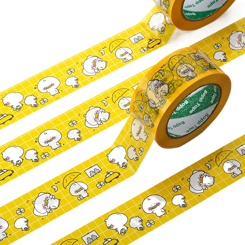 4.8CM 100M Cartoon Cute Adhesive Tape High Strength High Viscosity DIY Gift Packing Tape Decoration Carton Sealing Tape