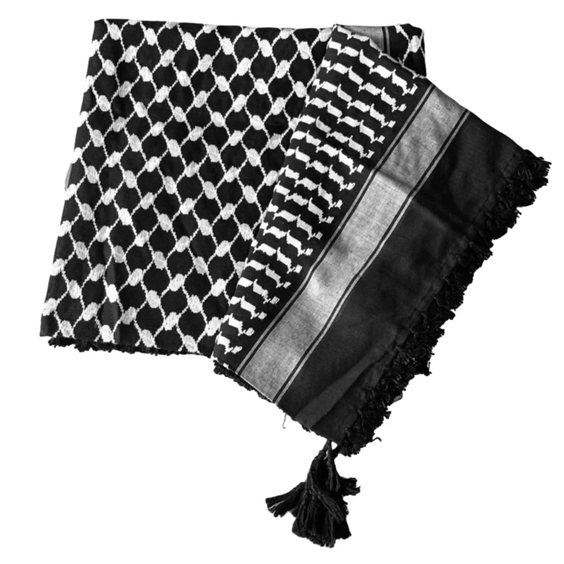 Multi Purpose Jacquard Pattern Kerchief Teens Keffiyeh Headscarf Religious Scarf