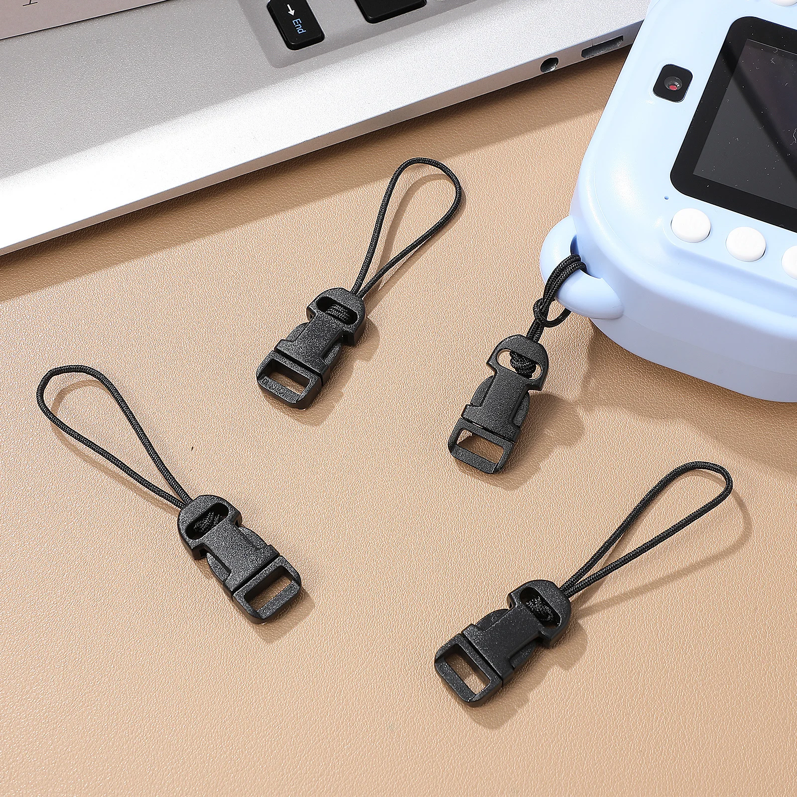 

10pcs Camera Strap Buckle Set QD Loop Quick Release Connector Clip Adapter Hand Strap Nylon Wire Plane Hook Present