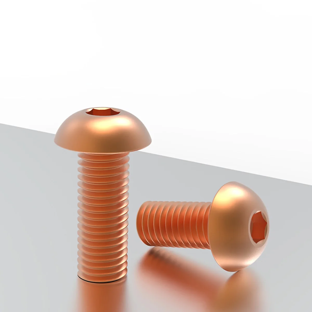 Red Copper Half Round Head Socket Head Cap Screw/ Pan Head Socket Head Cap Screw M3-M8