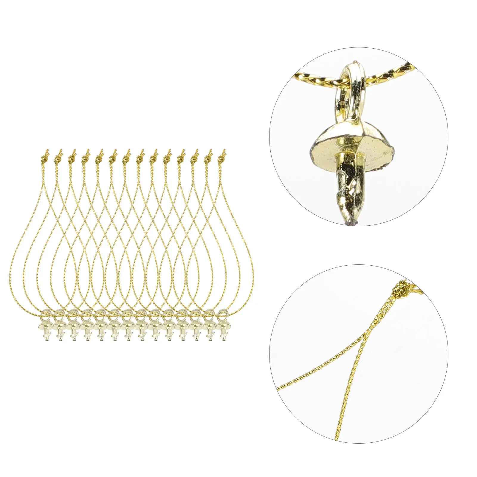 

100Pcs Exquisite Ball Ornaments Holder Handcraft Decoration Caps Durable Long Life Hanging DIY Props End Caps for Toy