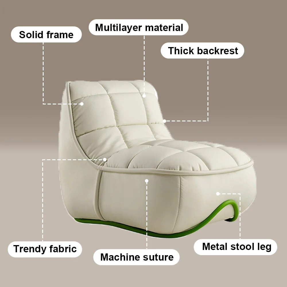 Nordic Contemporary One Two Seat Inflatable Compressed Leather Sofa European-Style Tufted Corner Furniture Metal Outdoor Home