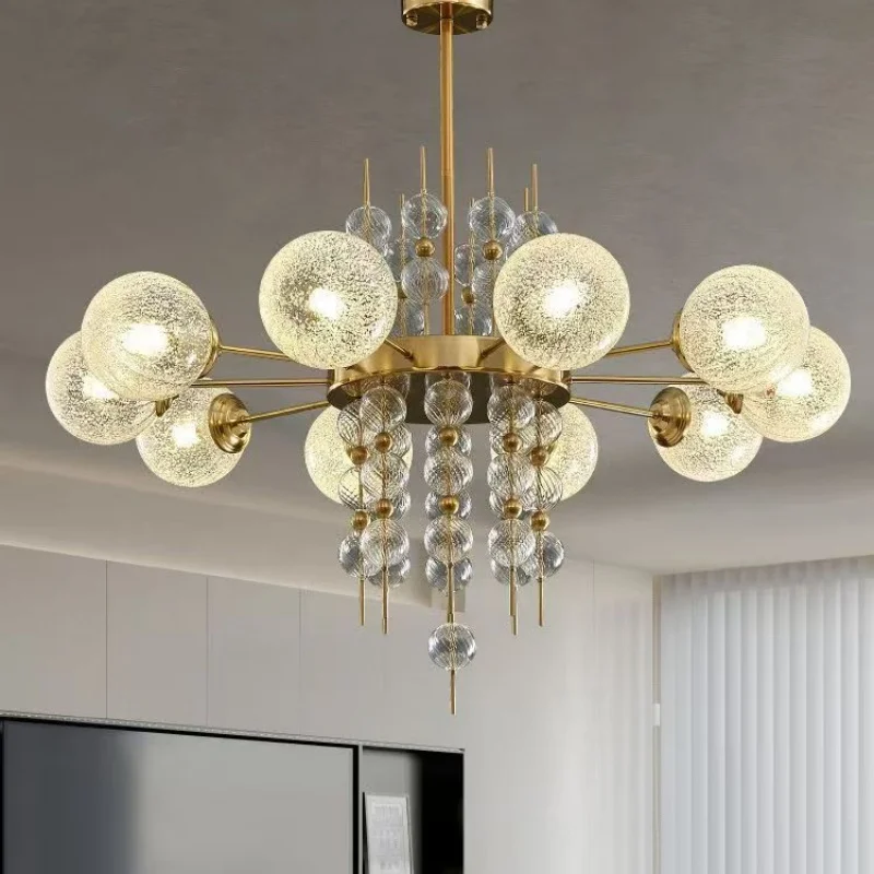 Postmodern Minimalist Living Room Master Bedroom Lamp Personalized Design Glass Bubble Ball Magic Bean Art Restaurant Lighting